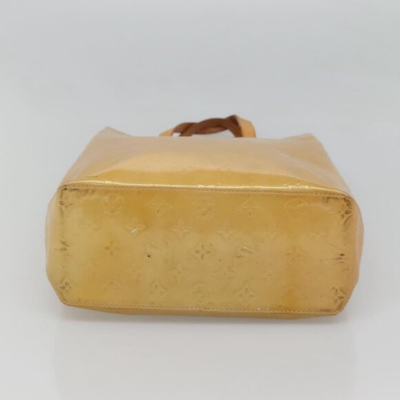 LOUIS VUITTON Monogram Vernis Reade MM Hand Bag Beige LV Auth - Picture 6 of 16